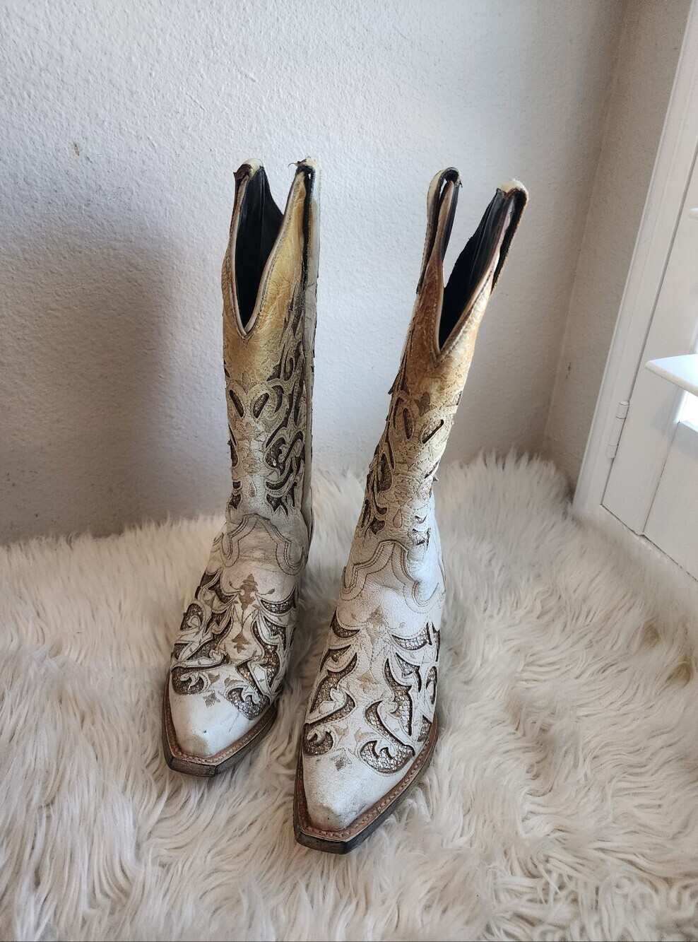 J.B DILLON RESERVED GLITTER COWGIRL BOOTS EXCELLENT COND. SIZE 5C - Picture 4 of 17